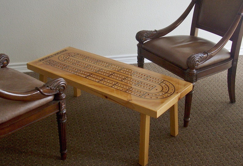 Cribbage Table Cribbage Board Game Room Furniture Cribbage Man Cave Decor Gift For Dad Unique Coffee Table Home Decor