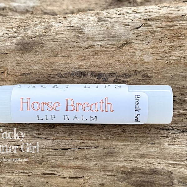 Tacky Lips -- Lip Balm -- Horse Breath -- Peppermint or Green Apple Flavor