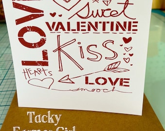 Valentine's Day Card -- Digital Download -- Printable Card -- PDF Digital Download