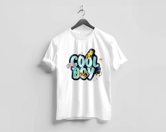 Cool Boy T-Shirt Design – Printable Digital Download – JPG + AI File – Modern Graphic Tee Artwork with Preview Video