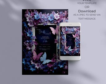 Birthday Card – Printable Digital Download – Editable Greeting Card – Instant Download for Friends, Family & Loved Ones