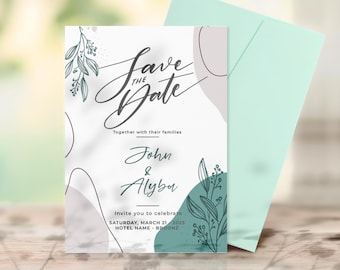 Canva, Adobe Illustrator digital invitation card for customization, digital ecard birthday invitation to send via WhatsApp