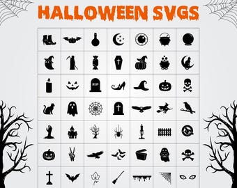 50 Halloween SVG Pack | Digital Download Files