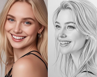 Deceased Loved One to Photo - Add Person - Custom gift and memorial - Gift for Girlfriend and Boyfriends - Black and white - Digital art