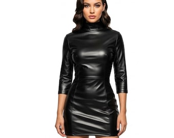 Womens Black Genuine Leather Warrior Costume - Handmade Combat Bodysuit with Shoulder Armor - V Neck Leather Catsuit- Gift for Her