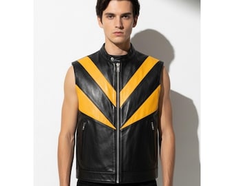 Wolverine Leather Vest: X-Men Cosplay Biker Costume – Handmade Genuine Leather Superhero Outfit – Comic Convention Wear – Gift for Him