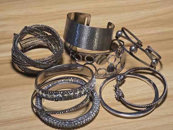 Silver Tone Bracelet Bundle - image 3