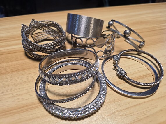 Silver Tone Bracelet Bundle - image 2