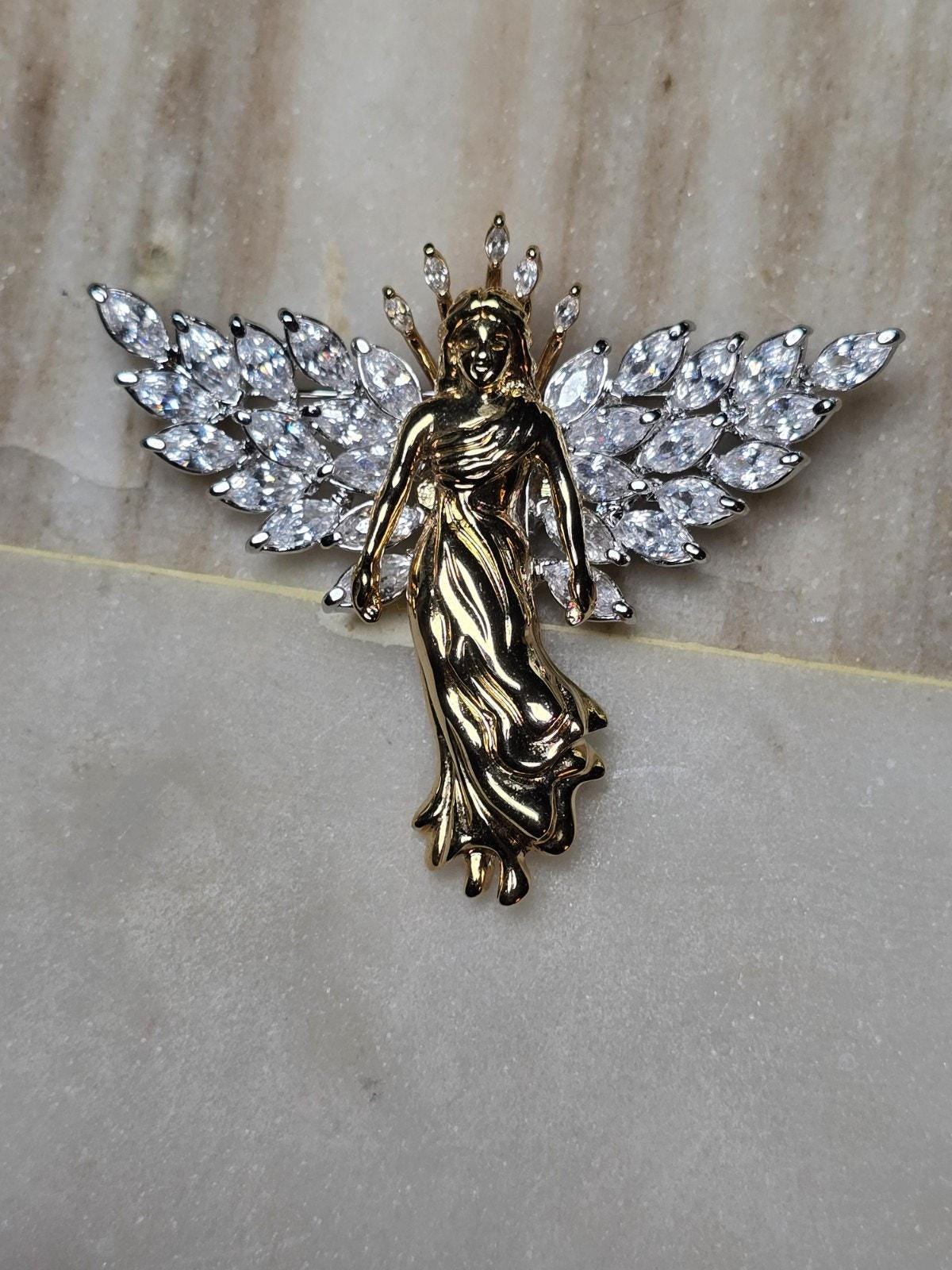 Angel Brooch - Etsy