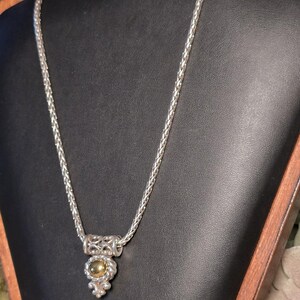 Brighton Reversible Silver Tone Moonglow Gold Pearl Necklace 16-18 Inches image 4