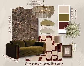 Custom Digital Moodboard: Interior Design Inspiration