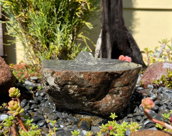 Rock Water Fountain Bird Bath Fountain Rock Garden Fountain Garden Fountain Garden Décor Rock