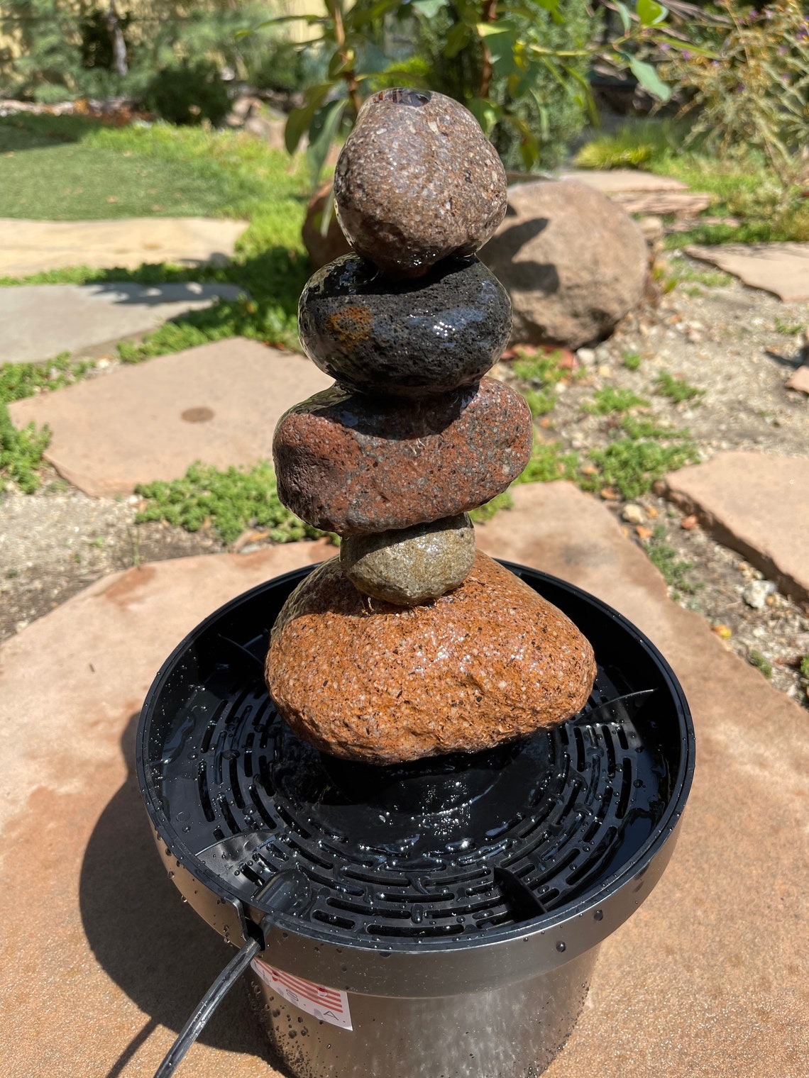 Water Fountain Basin With Pump Bird Bath Garden Fountain Etsy