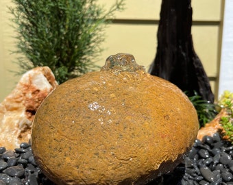 Rock Water Fountain | Bird Bath | Garden Décor | Handmade | Garden Ornament | Water Feature |You can also use solar pump