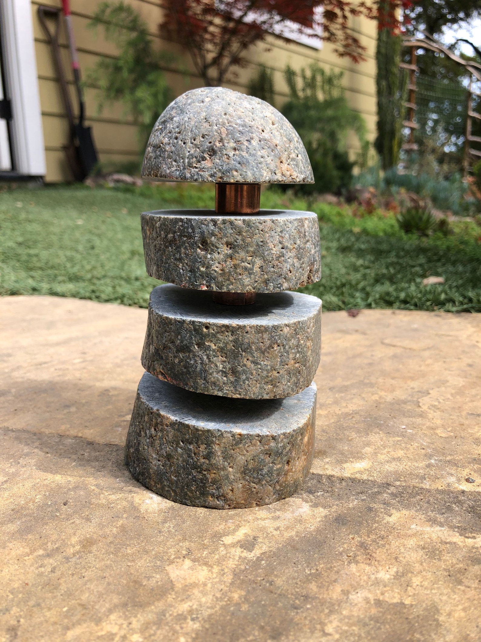 Drilled Rock for Garden Water Fountain Garden Fountain Rock Etsy