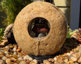 Handmade Rock Water Fountain | DIY Bird Bath Garden Decor