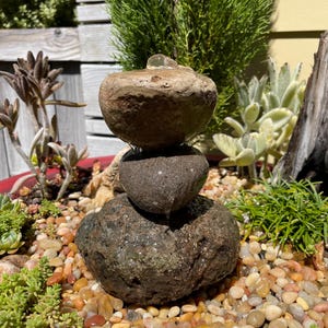 Natural Water Garden  Rock Stack | Bird Bath Rock Stack | Rock Water Fountain | DIY Water Fountain | Rock Stack Collection