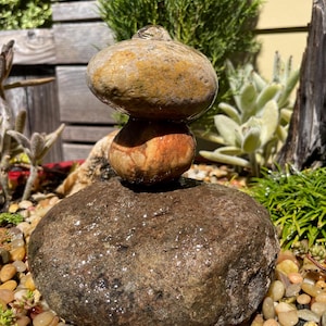 Natural Water Garden  Rock Stack | Bird Bath Rock Stack | Rock Water Fountain | DIY Water Fountain | Rock Stack Collection