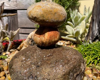 Natural Water Garden  Rock Stack | Bird Bath Rock Stack | Rock Water Fountain | DIY Water Fountain | Rock Stack Collection