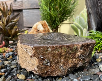 Rock Water Fountain | Bird Bath | Garden Décor | Handmade | Garden Ornament | Water Feature |You can also use solar pump