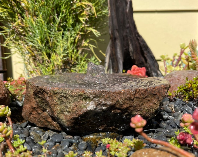 Rock Water Fountain Bird Bath Fountain Rock Garden Fountain Garden Fountain Garden Décor Rock