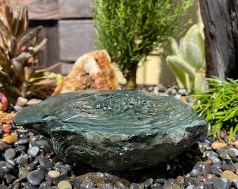 Polished Rock Water Fountain | Bird Bath | Garden Décor | Handmade | Garden Ornament | Water Feature |You can also use solar pump