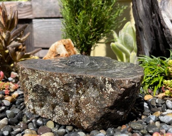 Rock Water Fountain | Bird Bath | Garden Décor | Handmade | Garden Ornament | Water Feature |You can also use solar pump