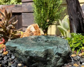 Polished Rock Water Fountain | Bird Bath | Garden Décor | Handmade | Garden Ornament | Water Feature |You can also use solar pump