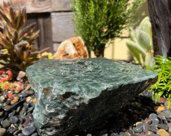 Polished Rock Water Fountain | Bird Bath | Garden Décor | Handmade | Garden Ornament | Water Feature |You can also use solar pump