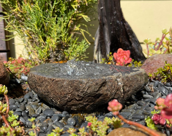 Rock Water Fountain Bird Bath Fountain Rock Garden Fountain Garden Fountain Garden Décor Rock