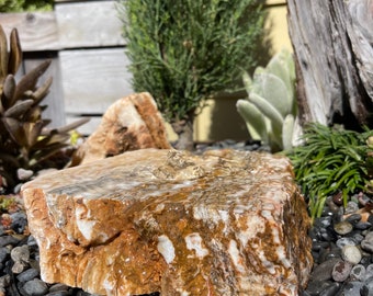 Polished Rock Water Fountain | Bird Bath | Garden Décor | Handmade | Garden Ornament | Water Feature |You can also use solar pump