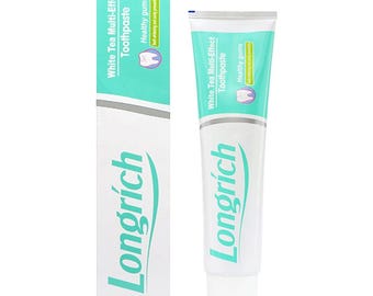 Longrich natuurlijke tandpasta, fluoridevrij met witte theekruiden - 200 g