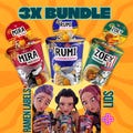 Kpop Demon Hunters, Cup Noodle Labels Ramyeon, Cosplay Party Huntrix Ramen, Rumi Mira Zoey, Kpop party, Printable pack, Halloween party