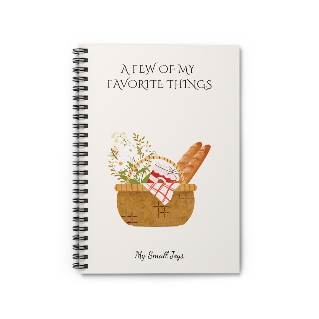 A Few of My Favorite Things Notebook | 118 Ruled Pages (59 Sheets ...