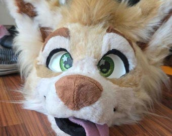 3D fursuit head base for print