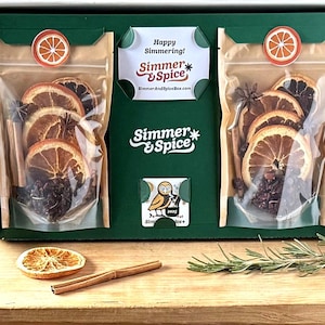 Winter Simmer Pot – Cozy Stovetop Potpourri Gift Box – Natural Citrus and Spice