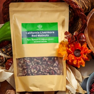 California Livermore Red Walnuts Kernels |  1lb | Halal | Kosher | Non GMO