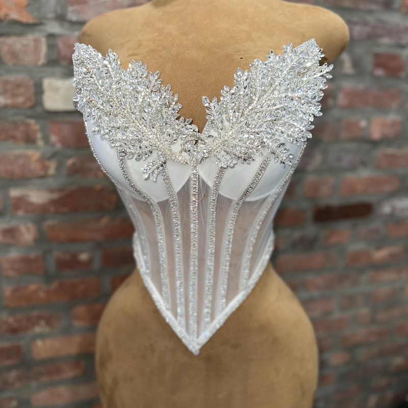 Rhinestone Corset - Etsy