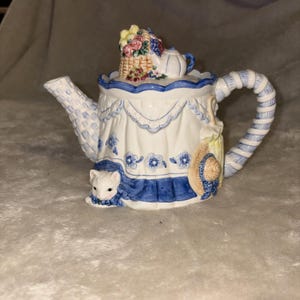 AVON 猫 ヴィンテージ ティーポット アメリカ 置物 アンティーク Avon Cat Teapot - Etsy