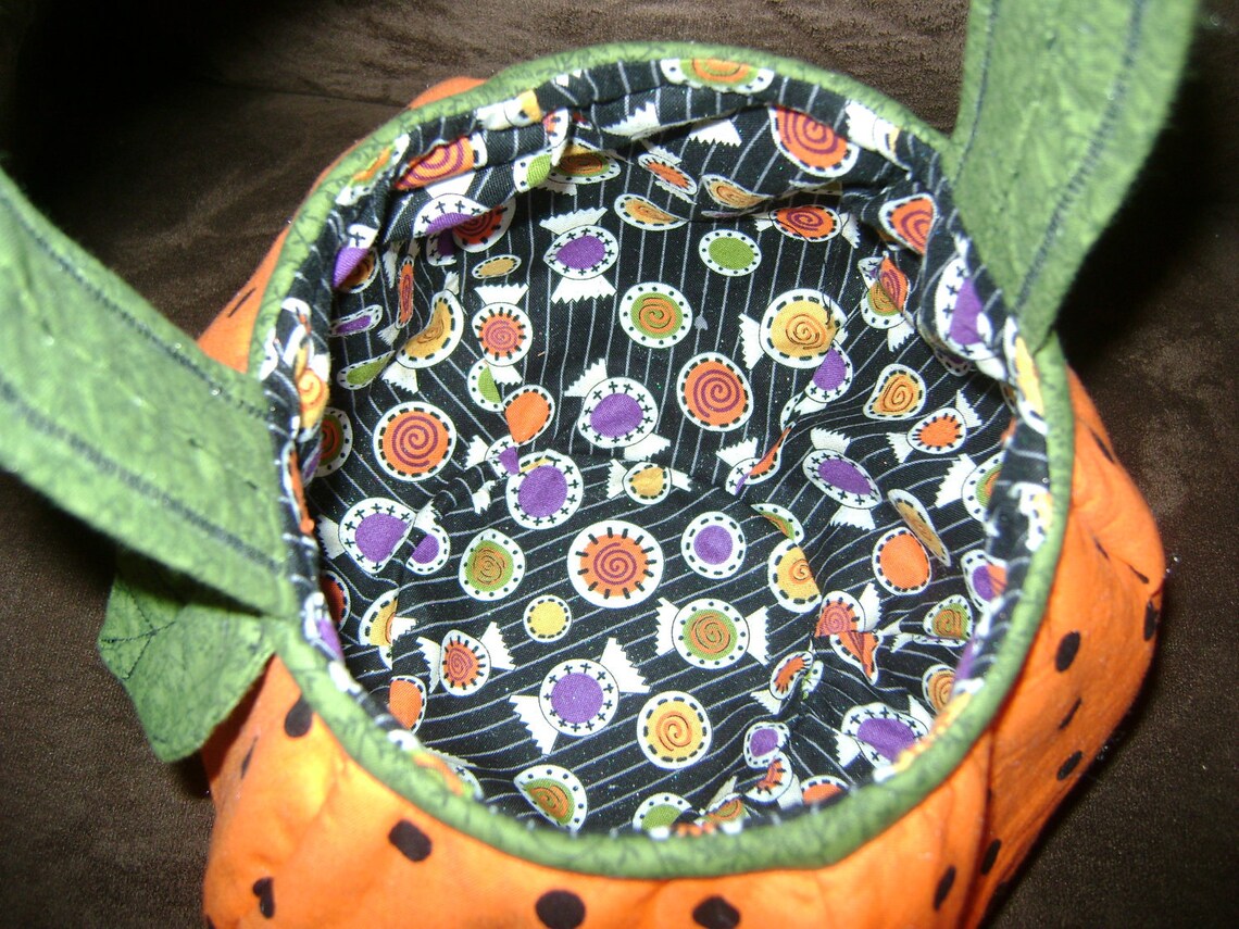 Pumpkin Trick or Treat bag/basket SEWING PATTERN Etsy