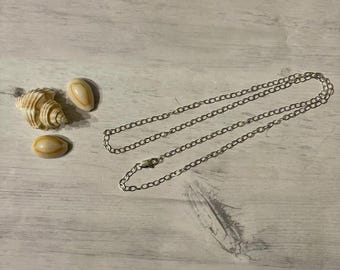 18 inch sterling silver flat cable chain