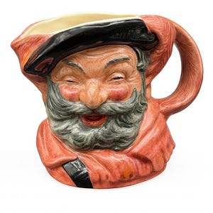 Royal Doulton “Falstaff” Character Jug D6287 – Large 1949 Toby Mug – Vintage English Pottery
