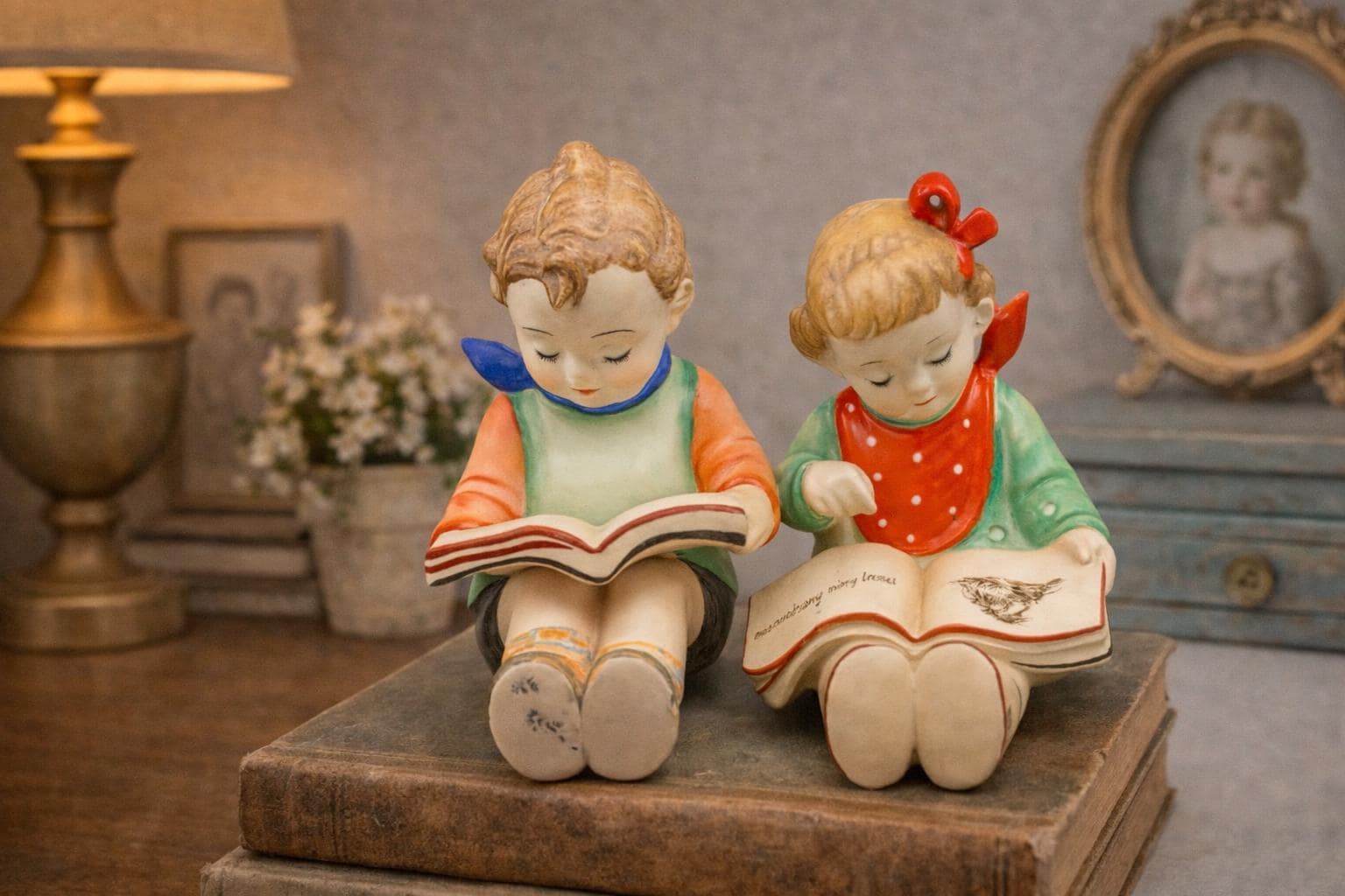 Little Girl Reading Figurine - Etsy