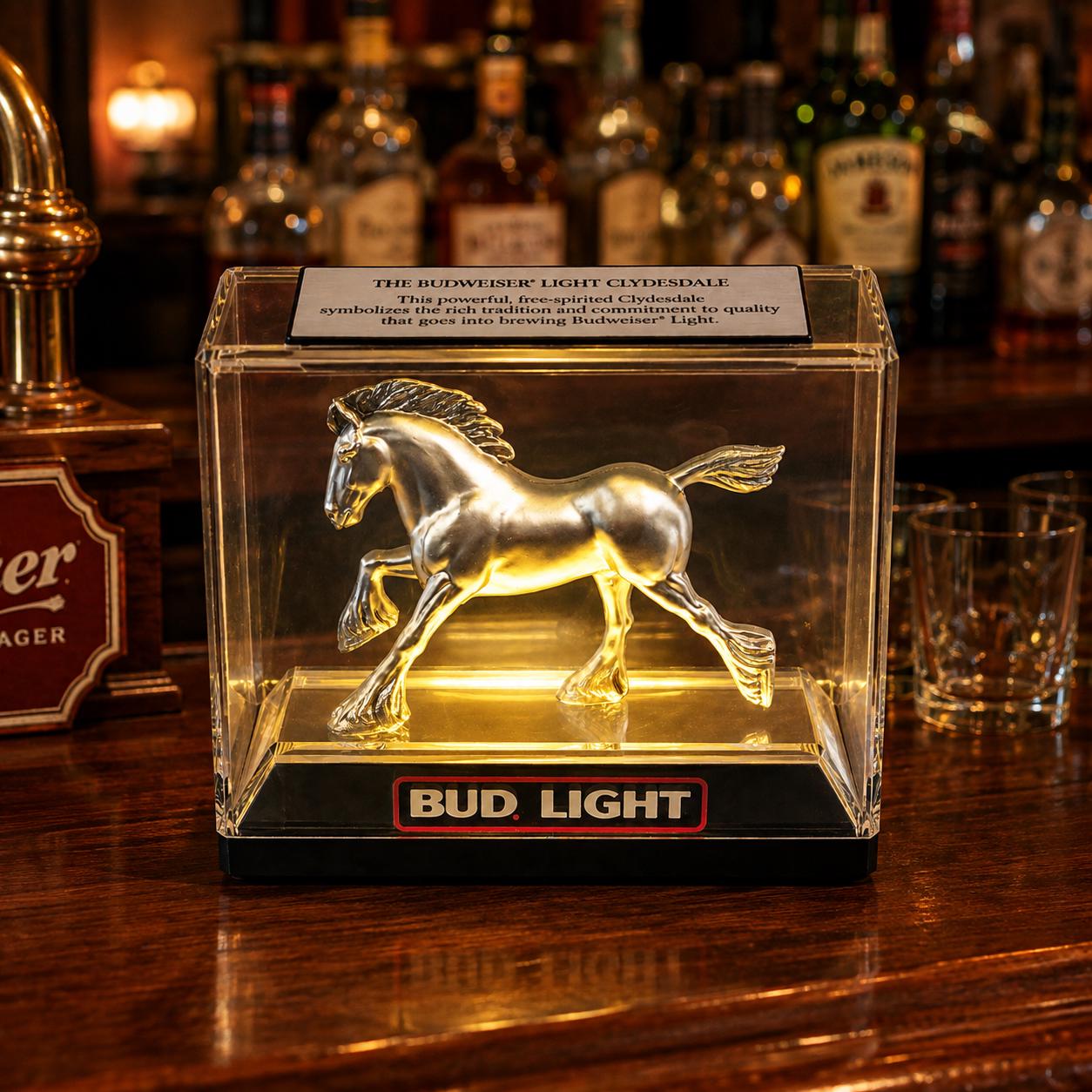 Budweiser Light Clydesdale Light - Etsy