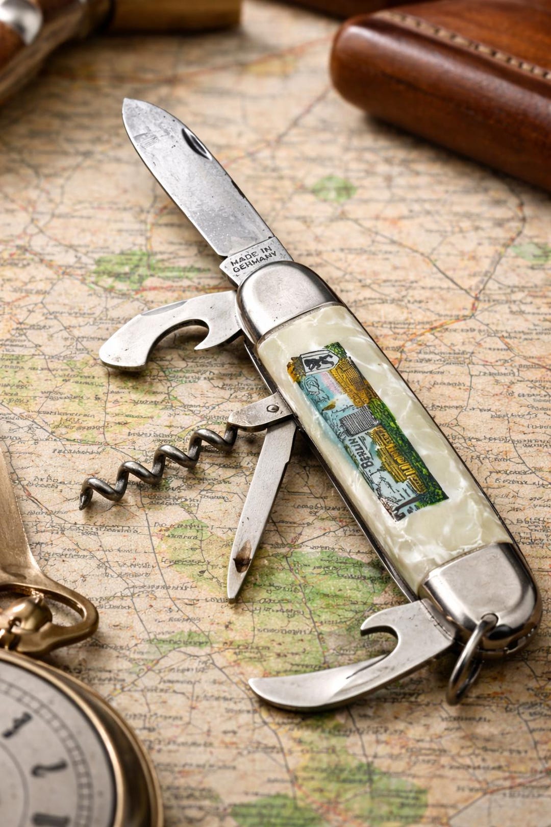 Vintage German Multi-tool Pocket Knife – Berlin Souvenir – Pearlized ...
