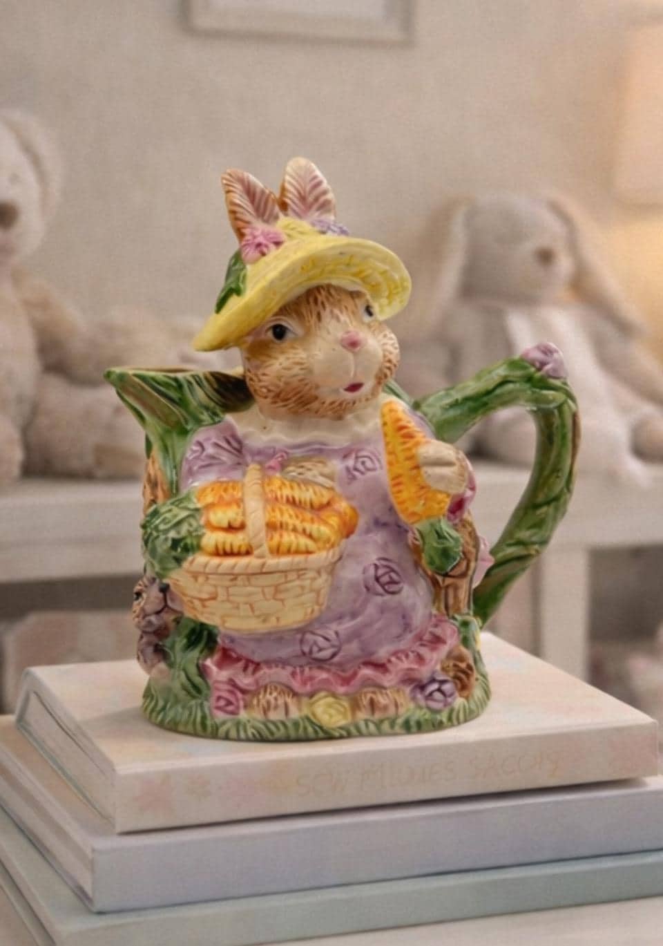 Fitz Floyd Rabbit Pitcher - Etsy