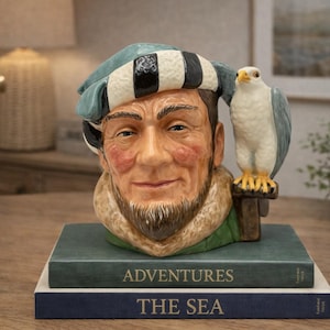 Royal Doulton "The Falconer" Toby Jug • Large Hand-Painted Ceramic!!