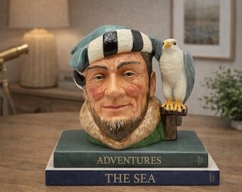 Royal Doulton "The Falconer" Toby Jug • Large Hand-Painted Ceramic!!