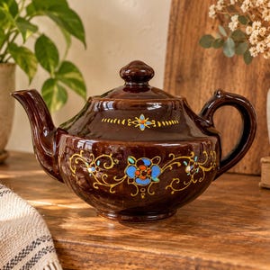 Japanese Blue Gold Teapot - Etsy