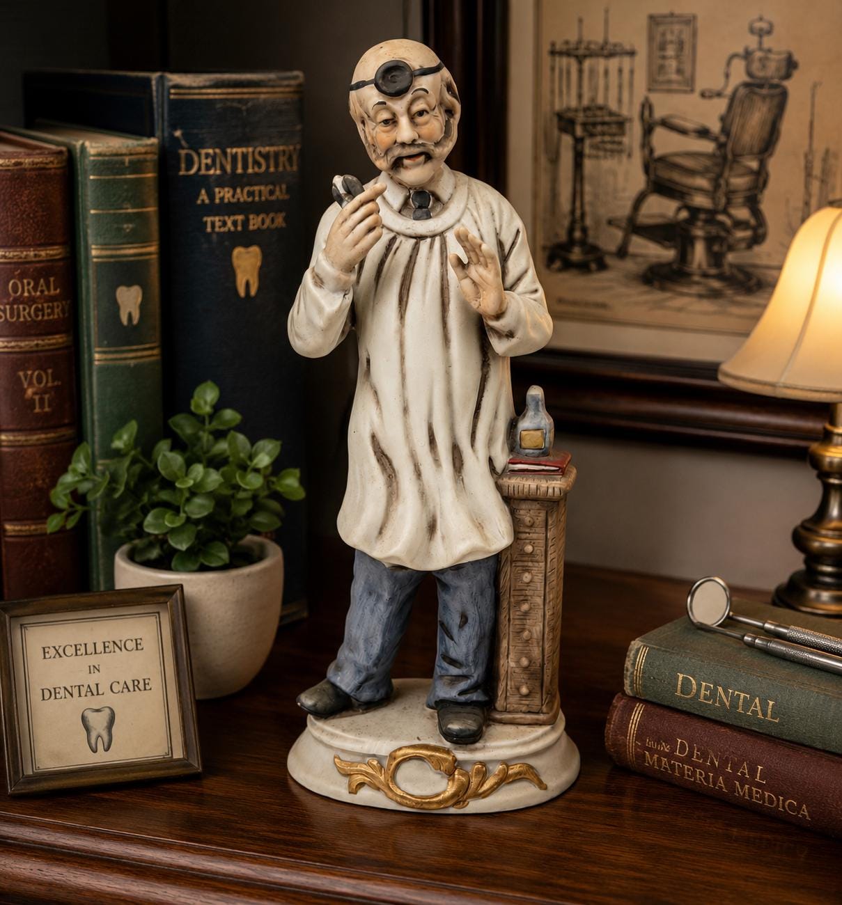 Porcelain Dentist Figurines - Etsy